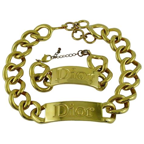 christian dior dainty necklace|dior chunky necklace.